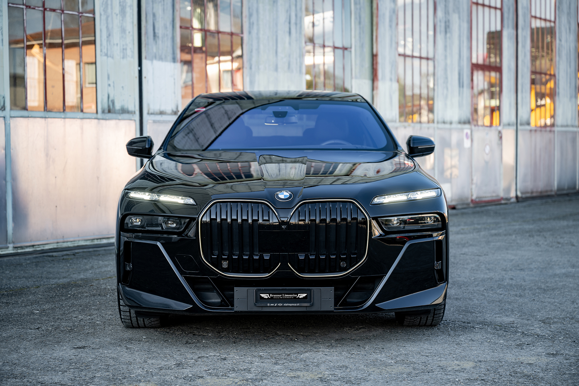 BMW 740 front view