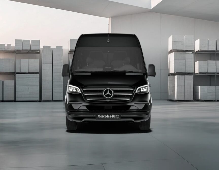 Mercedes Benz Sprinter front view AUTO PILOT Limousine - Mercedes Benz Sprinter front view
