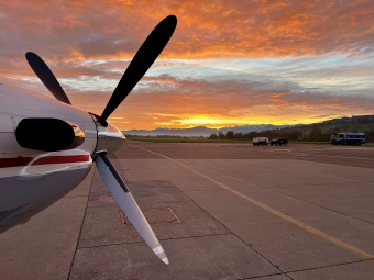 Privatflugzeug Pilatus PC-12 Propeller